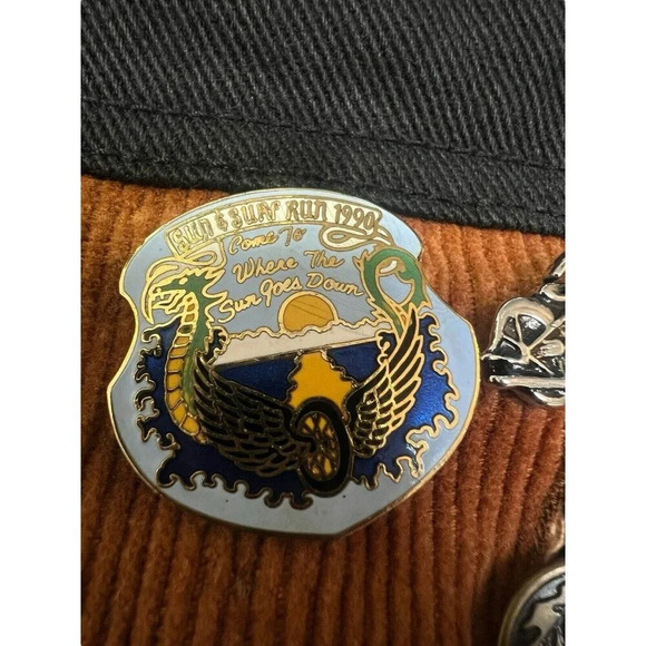 Harley Davidson Motorcycle Jacket Denim Ride With The Wind Pegasus Patch Wmns 2X - Picture 14 of 16
